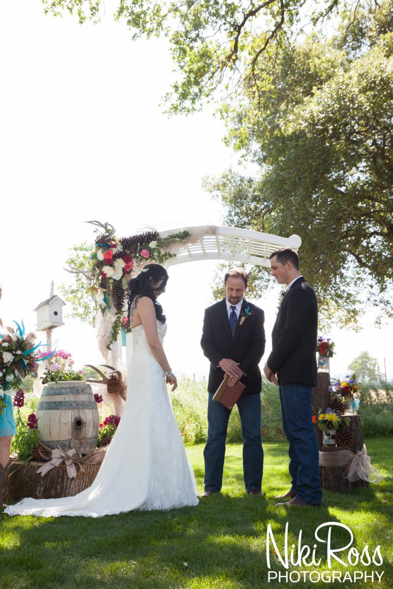 wedding day in Northern California