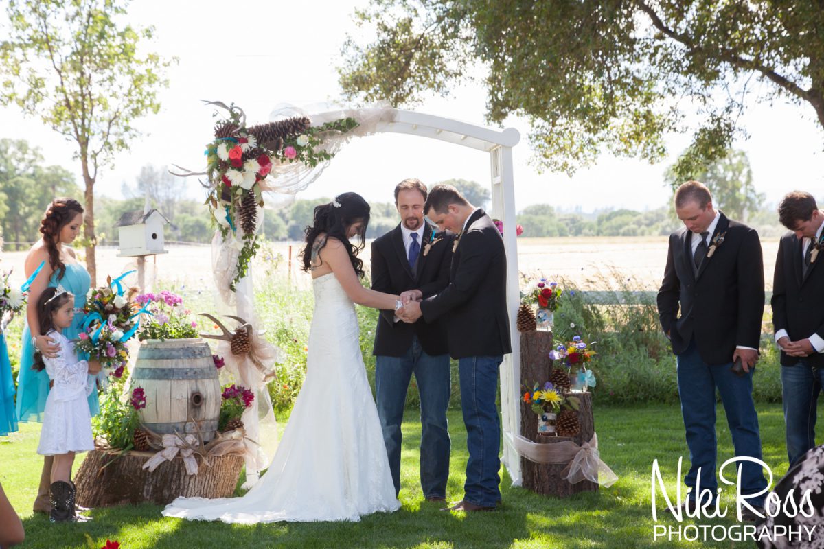 wedding day in Northern California
