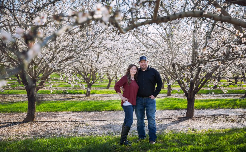 Almond Orchard Engagement Session with Meredith & Ryan
